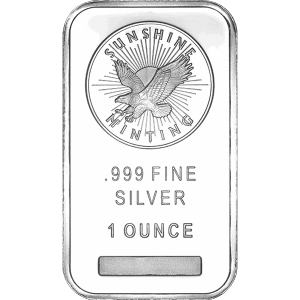 1 oz Silver Bar Sunshine Minting (999 Fine Silver)