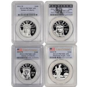 1 oz American Platinum Proof Eagle PCGS PF70