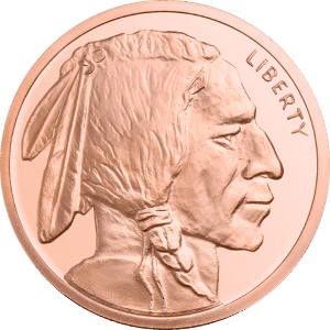 5 oz Copper Round – Buffalo Design (.999 Fine Copper)