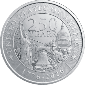 1 oz Silver Round 250th Anniversary