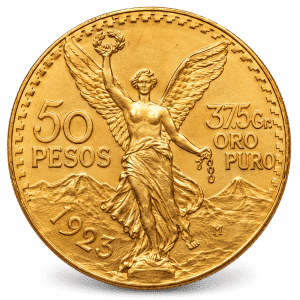 1923 Mexico 50 Peso Gold Coin