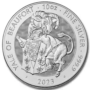 2023 10 oz Silver Tudor Beasts Yale of Beaufort