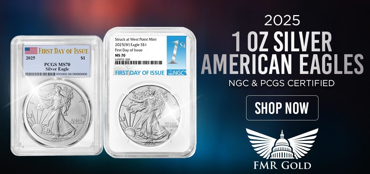 2025 1 oz Silver American Eagles NGC and PCGS Certified1270x600